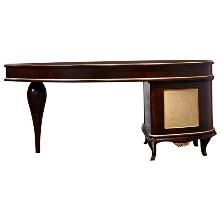 Astoria Grand Woodway Oval Executive Desk Wayfair.ca